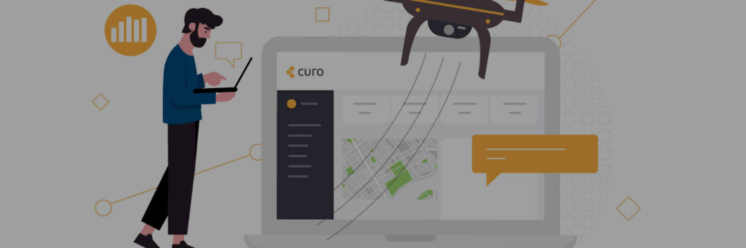 What is the Curo drone platform and how does it work?