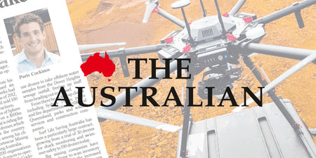 Sphere Drones' CEO Paris Cockinos featured in The Australian: talking drones, future plans, and the commercial market
