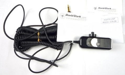 David Clark C35-26 Belt Station w/ 26ft Curly Cable - Sphere